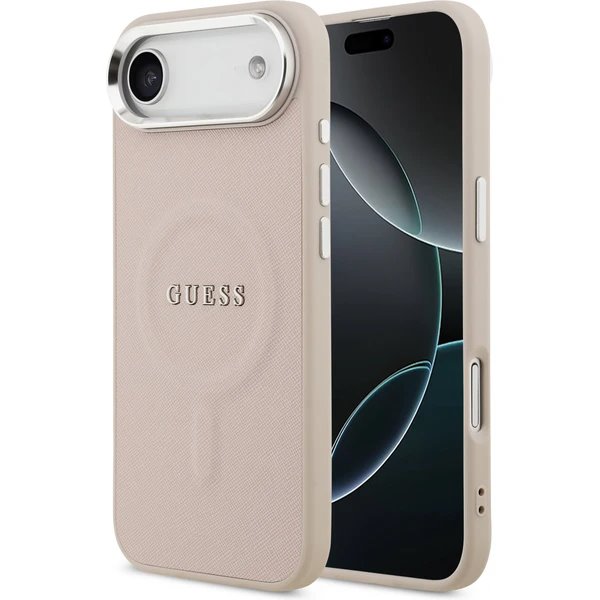 Guess PU Saffiano MagSafe kryt iPhone Air ružový 57983127069