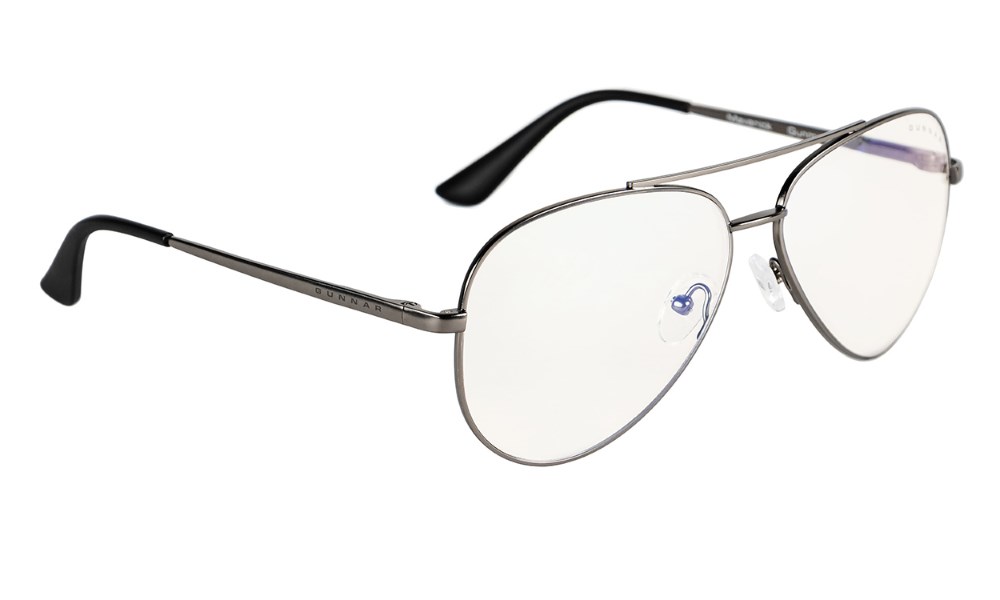 GUNNAR herní brýle MAVERICK GUNMETAL / tmavě šedé obroučky/ světlé skla MAV-05009