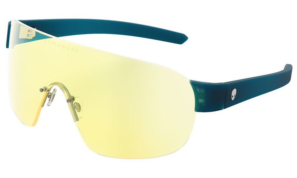 GUNNAR kancelářske/herní brýle ALIENWARE BERMUDA TRIANGLE * LIQUID TEAL *jantárová skla * BLF 65 * GUNNAR foc ALN-04001