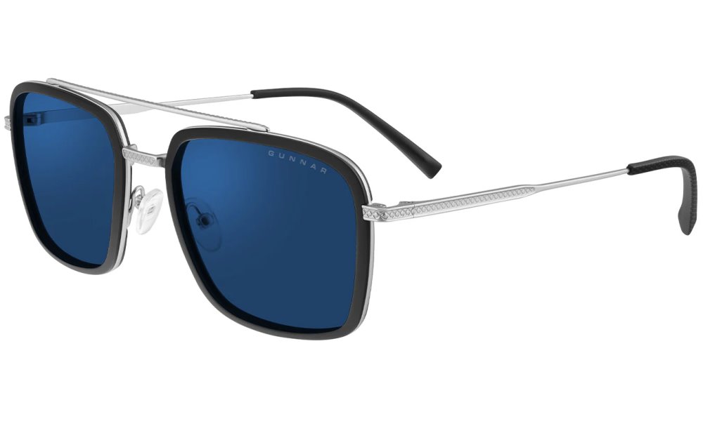 GUNNAR kancelářske/herní brýle BARRON SILVER sluneční skla BLF 90 NATURAL focus BAR-05011