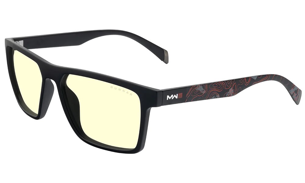 GUNNAR kancelářske/herní brýle CALL OF DUTY ALPHA EDITION ONYX INFRARED * jantarová skla * BLF 65 * GUNNAR foc ALP-04901