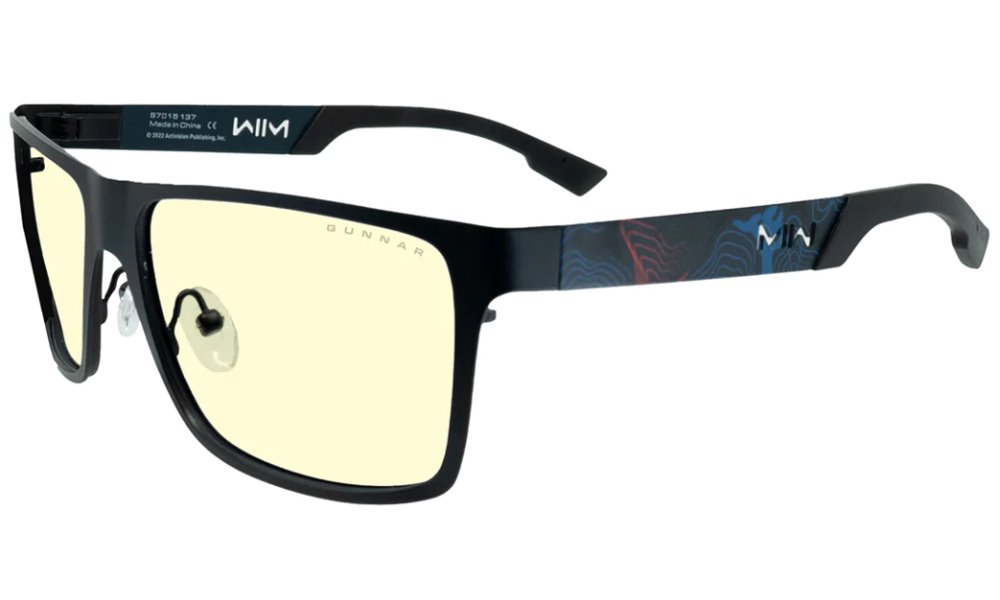 GUNNAR kancelářske/herní brýle CALL OF DUTY - COVERT MW2 BLACK/NAVY * jantárová skla * BLF 65 * GUNNAR focus COV-MW201