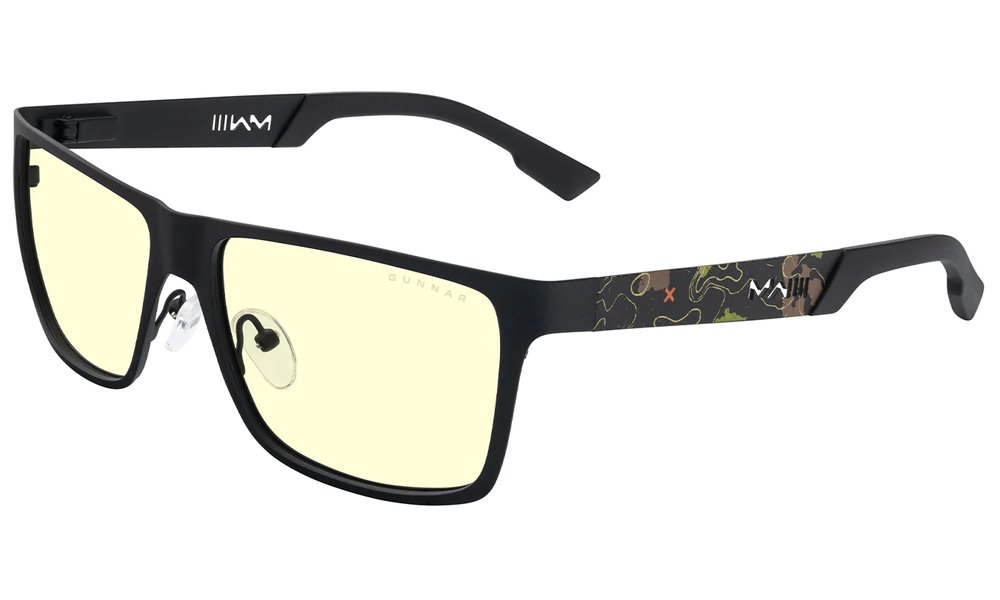GUNNAR kancelářske/herní brýle CALL OF DUTY UAV EDITION ONYX TOPO * jantarová skla * BLF 65 * GUNNAR focus UAV-01901