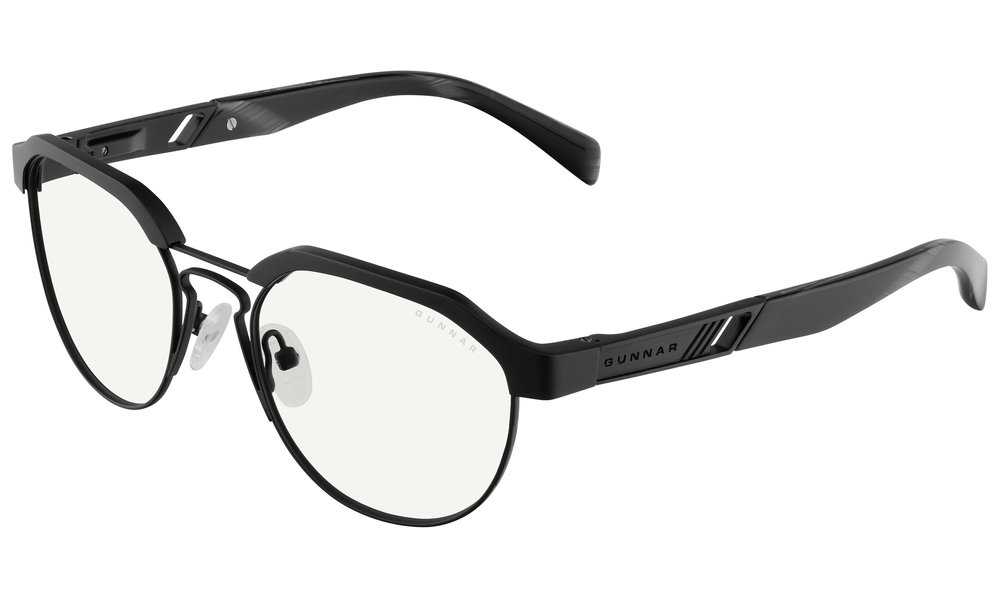 GUNNAR kancelářske/herní brýle CAMPBELL ONYX čirá skla-PRO BLF 35 GUNNAR focus CMB-01030
