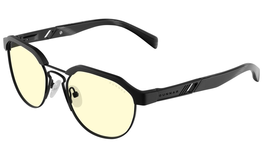 GUNNAR kancelářske/herní brýle CAMPBELL ONYX jantarová skla BLF 65 GUNNAR focus CMB-00101