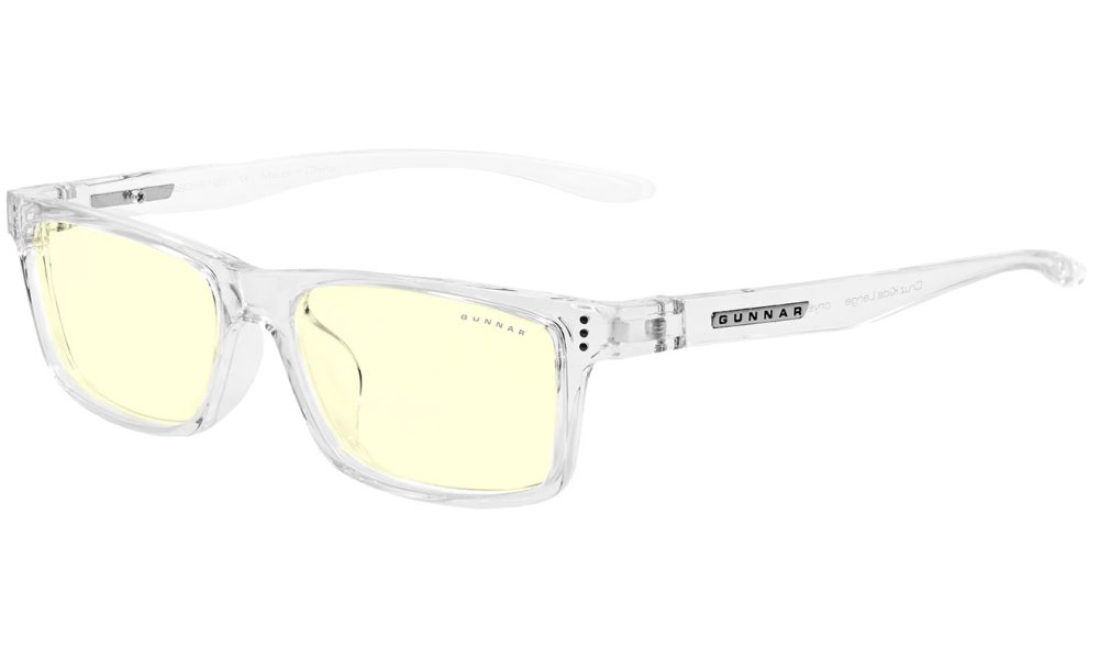 GUNNAR kancelářske/herní brýle CRUZ KIDS LARGE (8-12) CRYSTAL jantarová skla BLF 65 NATURAL focus CRU-07601