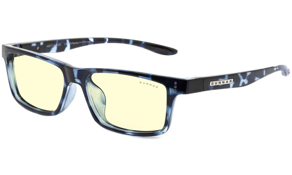 GUNNAR kancelářske/herní brýle CRUZ KIDS LARGE (8-12) NAVY TORTOISE jantarová skla BLF 65 NATURAL focus CRU-09701