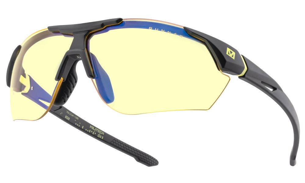 GUNNAR kancelářske/herní brýle CYBERPUNK MILITECH ONYX SIGNAL YELLOW* jantarová* BLF 65* GUNNAR Focus CYB-MIL01