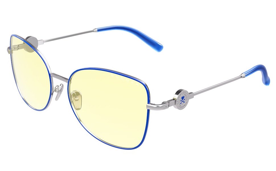 GUNNAR kancelářske/herní brýle DIGITAL PRINCESS - TOKIDOKI PERIWINKLE jantarová skla BLF 65 GUNNAR focus PRI-01801