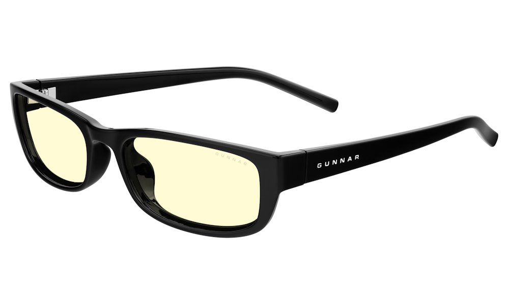 GUNNAR kancelářske/herní brýle ELIN ONYX jantarová skla BLF 65 GUNNAR focus ELI-00101