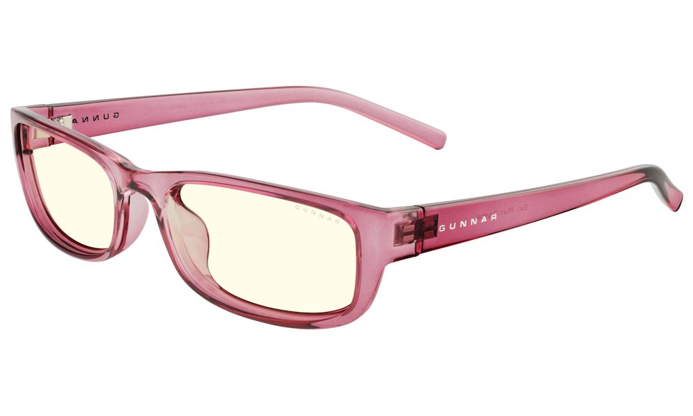 GUNNAR kancelářske/herní brýle ELIN PLUM CRYSTAL čirá skla BLF 35 GUNNAR focus ELI-02609