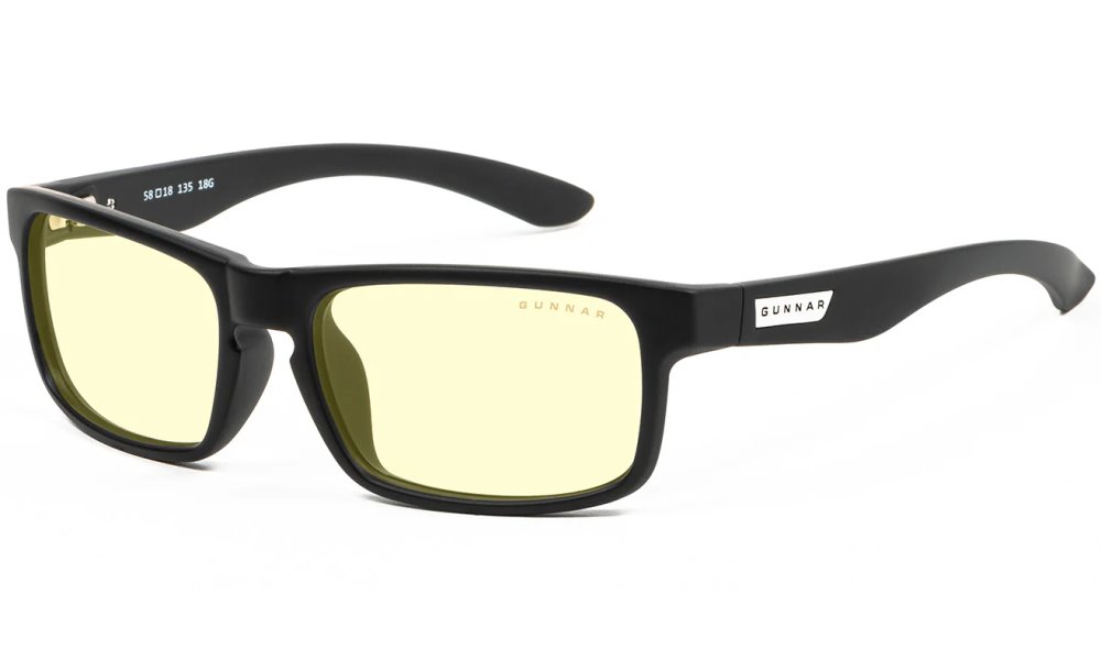 GUNNAR kancelářske/herní brýle ENIGMA ONYX jantarová skla BLF 65 GUNNAR focus ENI-00101