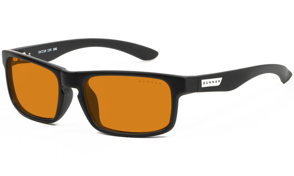 GUNNAR kancelářske/herní brýle ENIGMA ONYX jantarová skla MAX BLF 98 GUNNAR focus ENI-00112