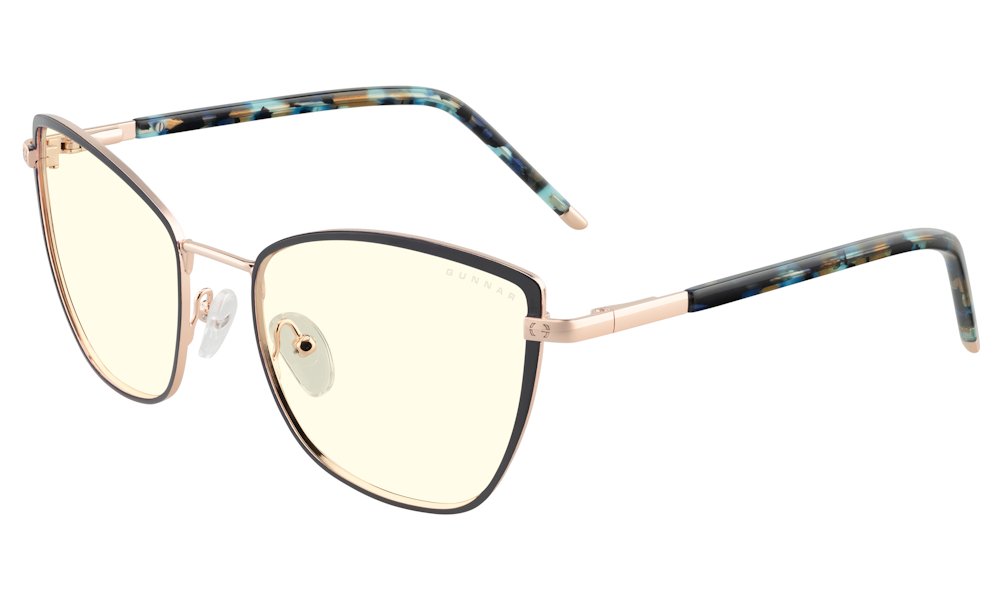 GUNNAR kancelářske/herní brýle ERIKA INDIGO/GOLD čirá skla BLF 35 GUNNAR focus ERI-01609