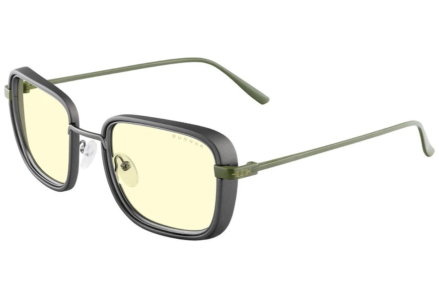 GUNNAR kancelářske/herní brýle FALLOUT VAULT 33 /GUNMETAL-OLIVE / * jantárová skla * BLF 65 * GUNNAR focus FAL-05501