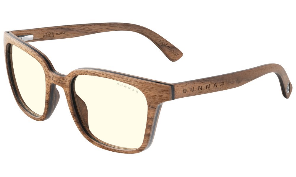 GUNNAR kancelářske/herní brýle GROOT WALNUT * čírá skla * BLF 35 * GUNNAR focus GRT-11409