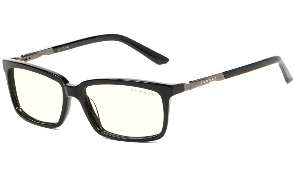 GUNNAR kancelářske/herní brýle HAUS ONYX čirá skla BLF 35 GUNNAR focus HAU-00109