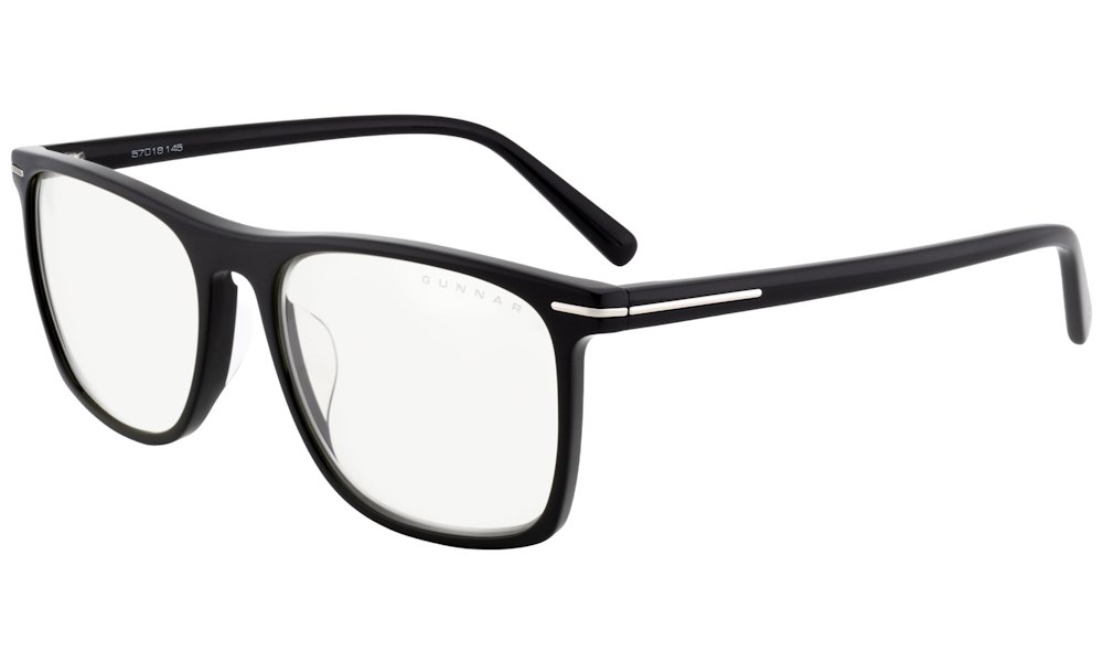 GUNNAR kancelářske/herní brýle HAYWARD ONYX čirá skla BLF 35 GUNNAR focus HAY-00109