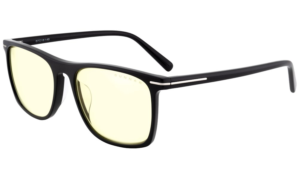 GUNNAR kancelářske/herní brýle HAYWARD ONYX jantarová skla BLF 65 GUNNAR focus HAY-00101