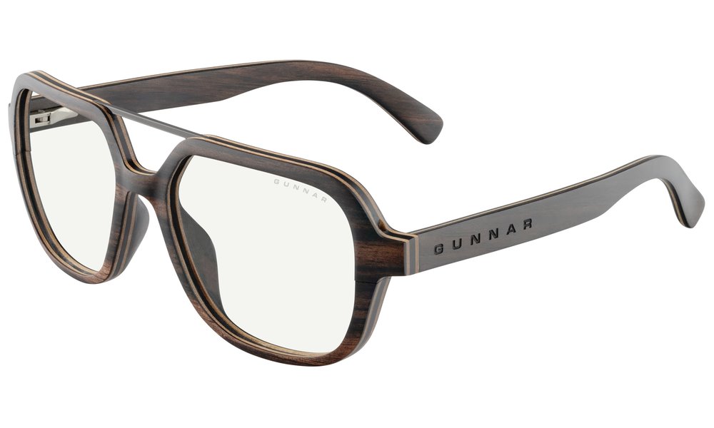 GUNNAR kancelářske/herní brýle HUMBOLDT EBONY * čírá PRO skla * BLF20 * GUNNAR focus HUM-12330