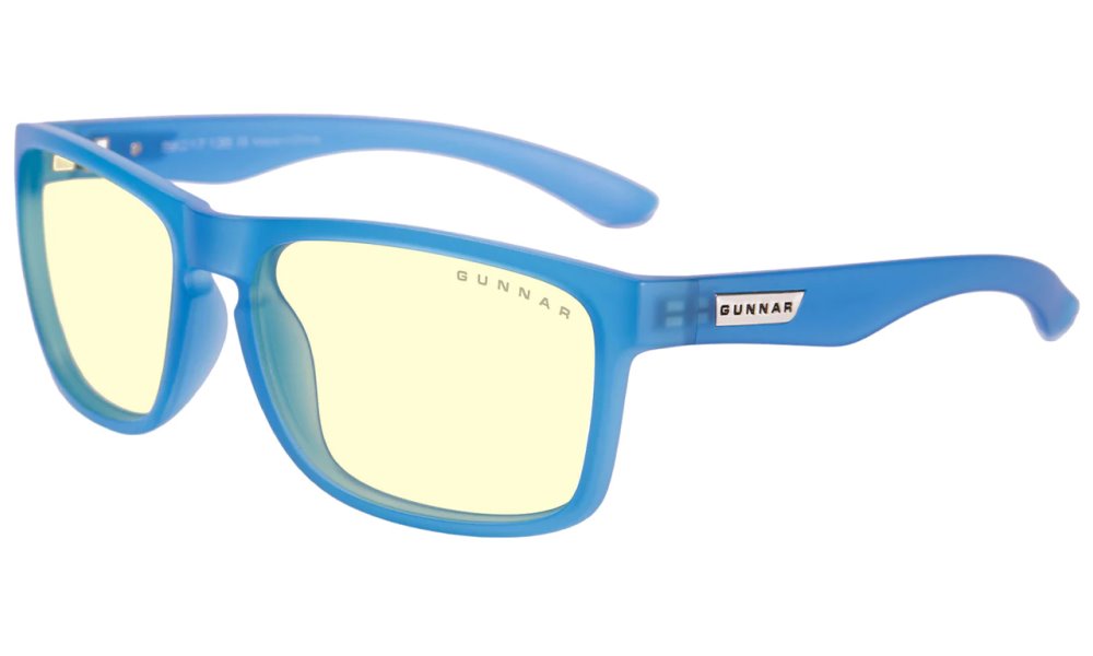 GUNNAR kancelářske/herní brýle INTERCEPT POP COBALT BLUE * jantárová skla * BLF 65 * GUNNAR focus INT-10501