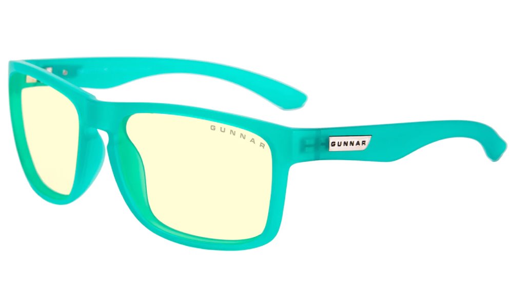 GUNNAR kancelářske/herní brýle INTERCEPT POP EMERALD GREEN * jantárová skla * BLF 65 * GUNNAR focus INT-10601