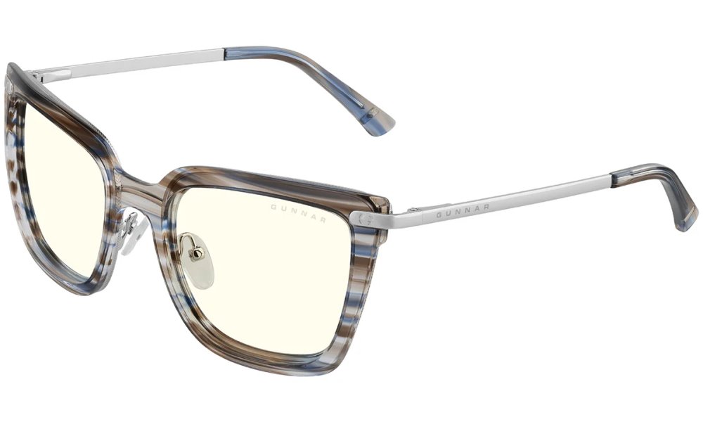 GUNNAR kancelářske/herní brýle KAIA BLUE RIBBON čirá skla BLF 35 GUNNAR focus KAI-03309