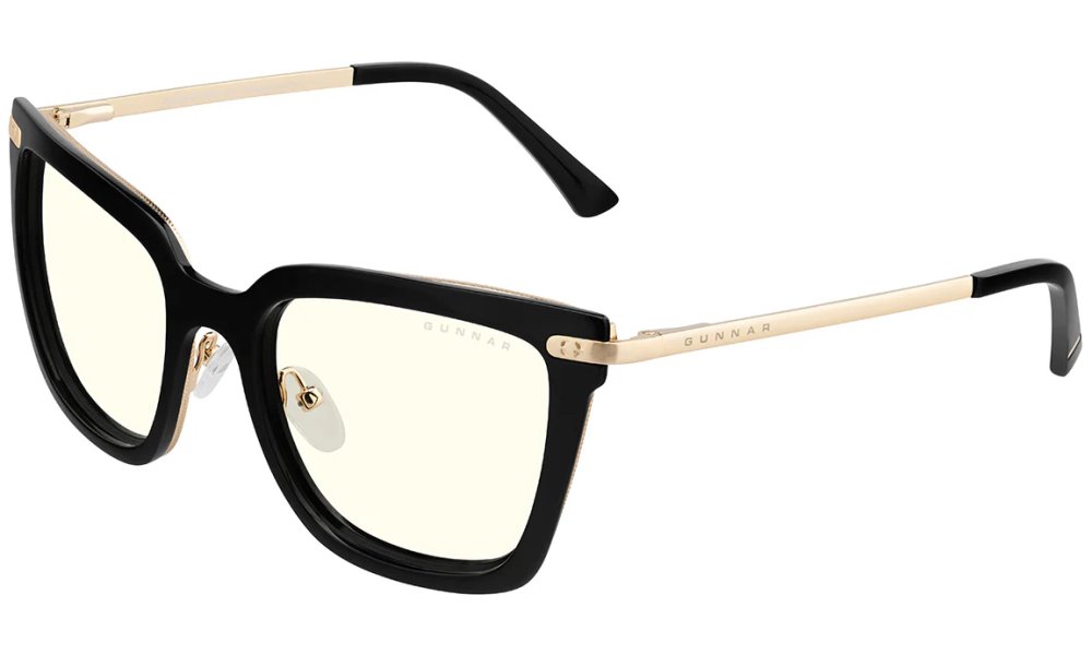 GUNNAR kancelářske/herní brýle KAIA ONYX čirá skla BLF 35 GUNNAR focus KAI-00109