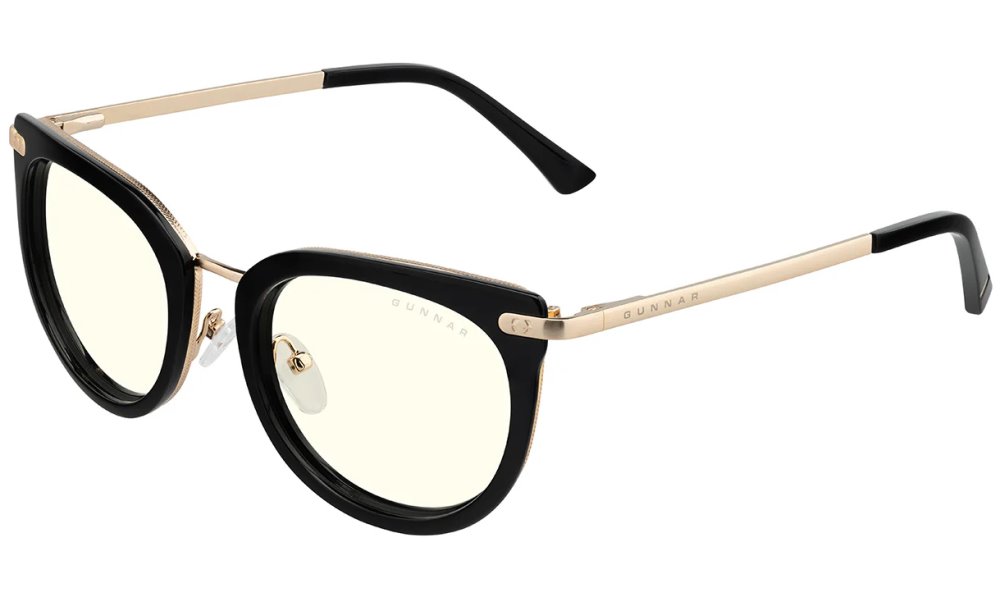 GUNNAR kancelářske/herní brýle LAHTI ONYX čirá skla BLF 35 GUNNAR focus LAH-00109