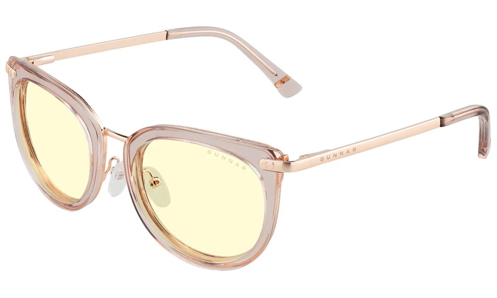 GUNNAR kancelářske/herní brýle LAHTI ROSE CRYSTAL jantarová skla BLF 65 GUNNAR focus LAH-01101