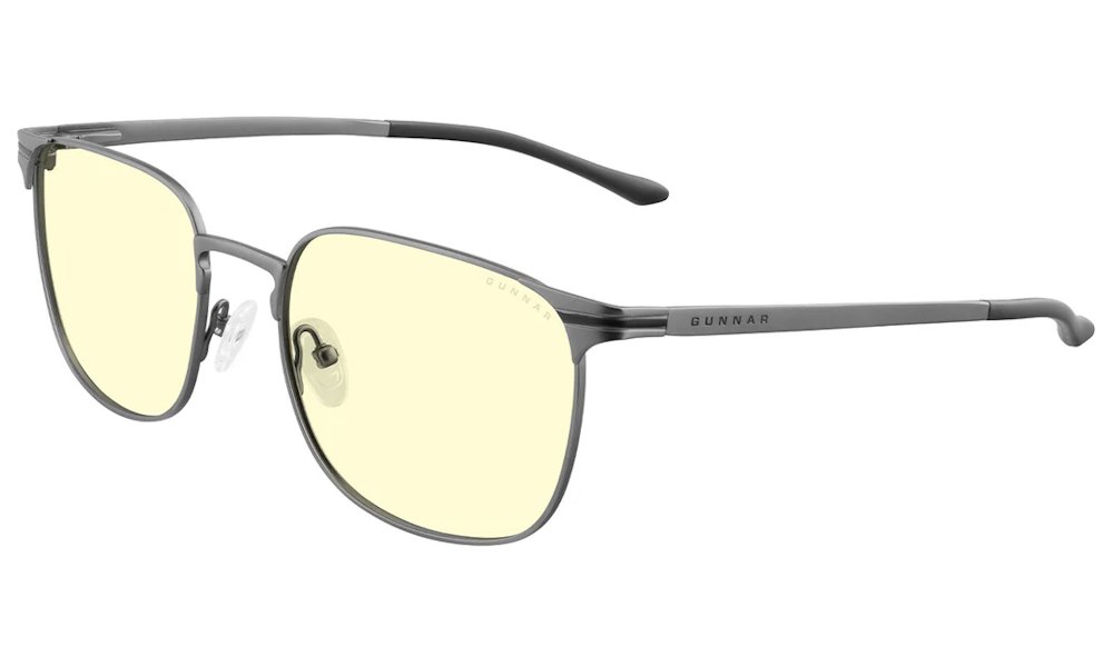 GUNNAR kancelářske/herní brýle MONTEREY GUNMETAL jantarová skla BLF 65 GUNNAR focus MON-05301