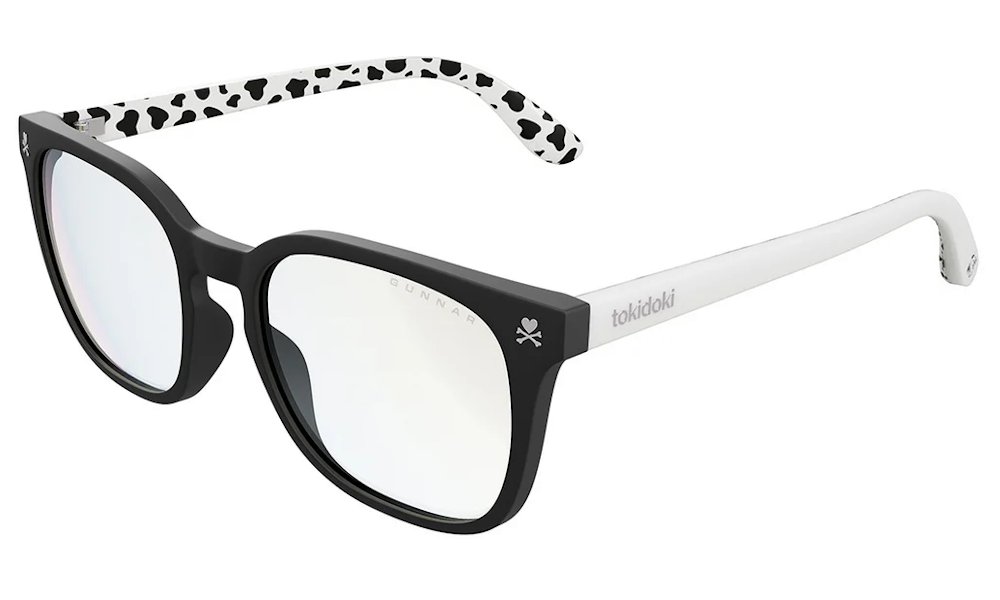 GUNNAR kancelářske/herní brýle MOZZARELLA ONYX/LATTE čirá skla BLF 35 GUNNAR focus MOZ-04009