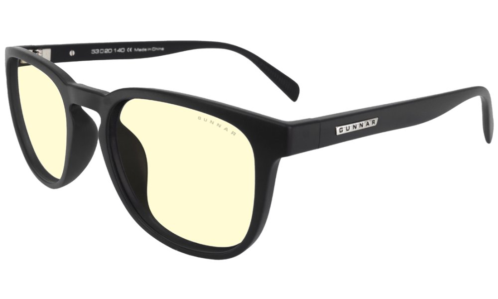 GUNNAR kancelářske/herní brýle OAKLAND ONYX * jantárová skla * BLF 65 * NATURAL focus OAK-00113