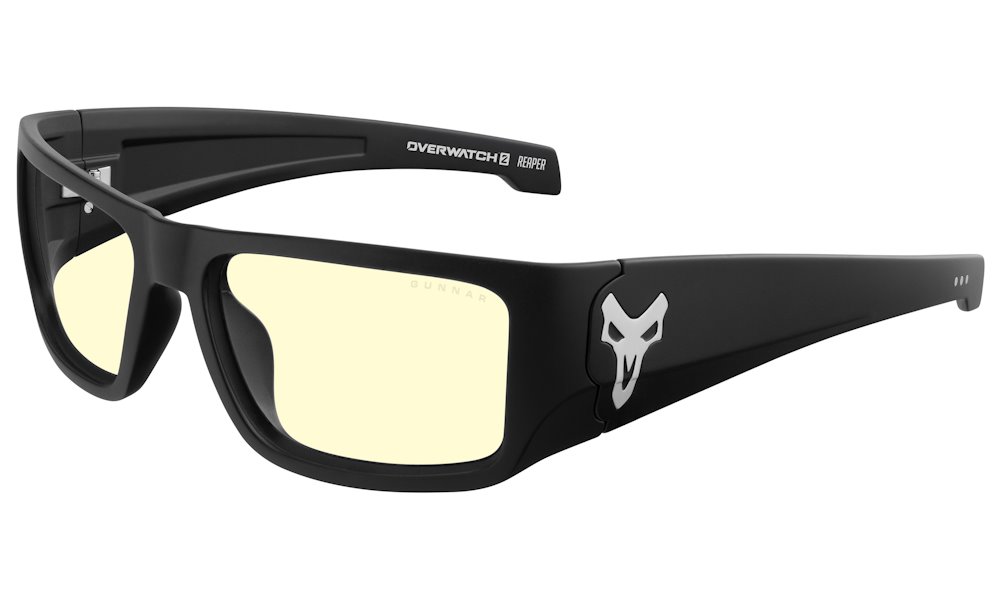 GUNNAR kancelářske/herní brýle OVERWATCH REAPER/Black ash * jantarová skla * BLF 65 *GUNNAR focus RPR-00101