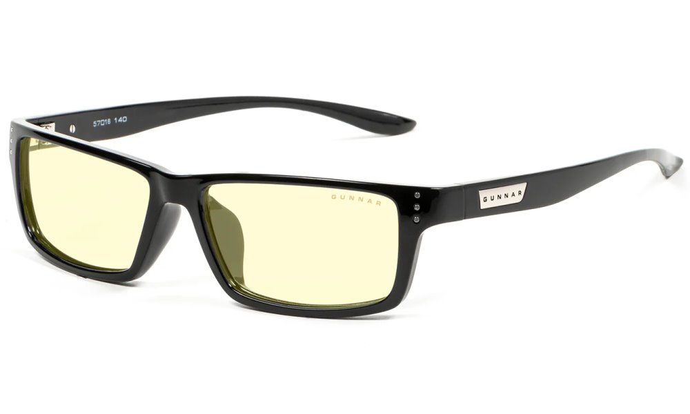 GUNNAR kancelářske/herní brýle RIOT ONYX jantarová skla BLF 65 GUNNAR focus RIO-00101