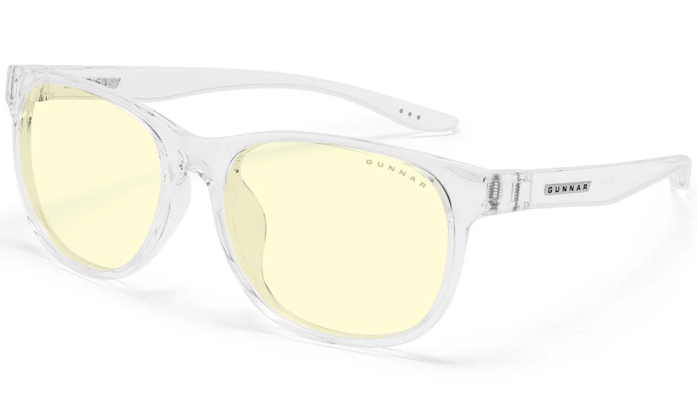 GUNNAR kancelářske/herní brýle RUSH KIDS LARGE (8-12) CRYSTAL jantarová skla BLF 65 NATURAL focus RUS-11301