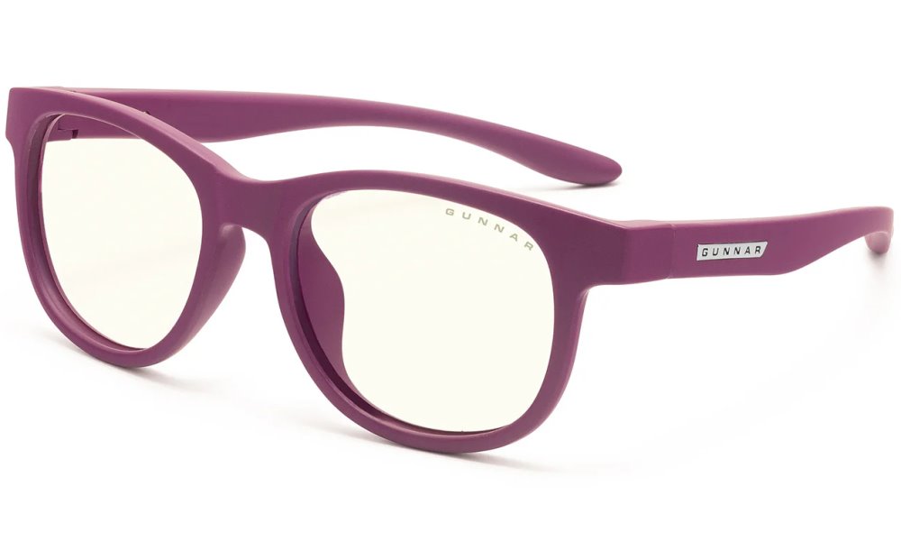 GUNNAR kancelářske/herní brýle RUSH KIDS SMALL (4-8) MAGENTA čirá skla BLF 35 NATURAL focus RUS-09609