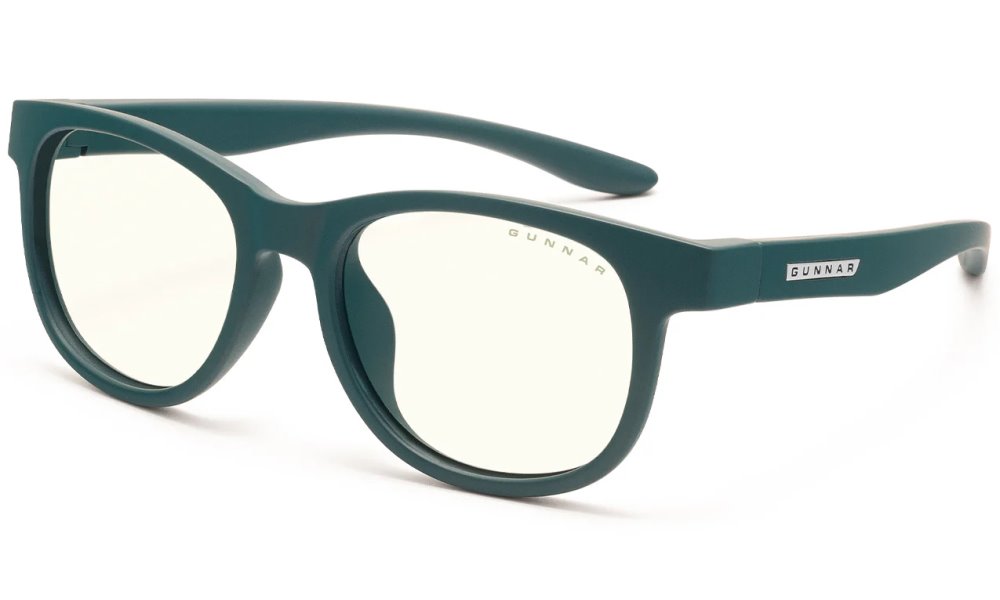 GUNNAR kancelářske/herní brýle RUSH KIDS SMALL (4-8) TEAL čirá skla BLF 35 NATURAL focus RUS-09809
