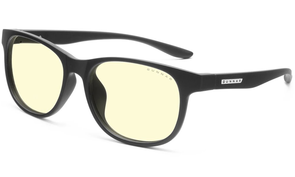 GUNNAR kancelářske/herní brýle RUSH ONYX jantarová skla BLF 65 NATURAL focus RUS-00101