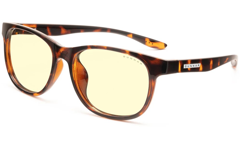 GUNNAR kancelářske/herní brýle RUSH TORTOISE jantarová skla BLF 65 NATURAL focus RUS-02301