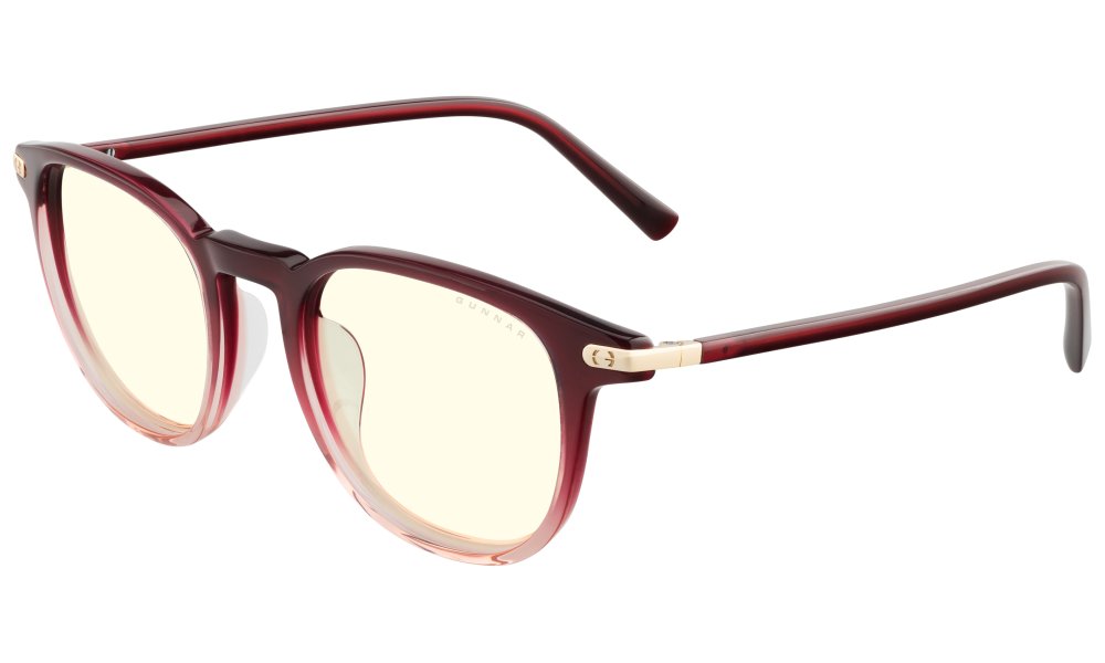 GUNNAR kancelářske/herní brýle SOFIA GARNET FADE CRYSTAL čirá skla BLF 35 GUNNAR focus SOF-02209