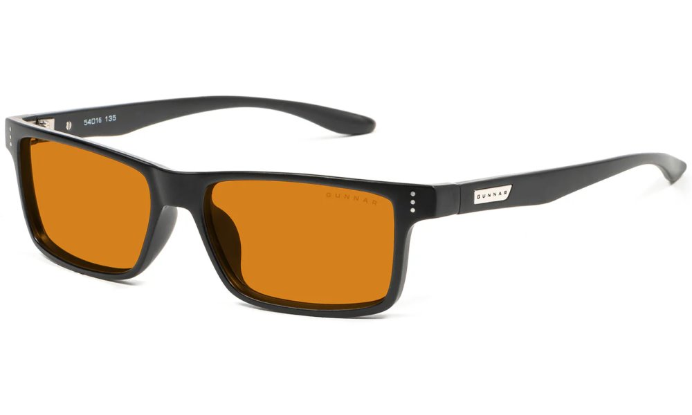 GUNNAR kancelářske/herní brýle VERTEX ONYX jantarová skla MAX BLF 98 GUNNAR focus VER-00112