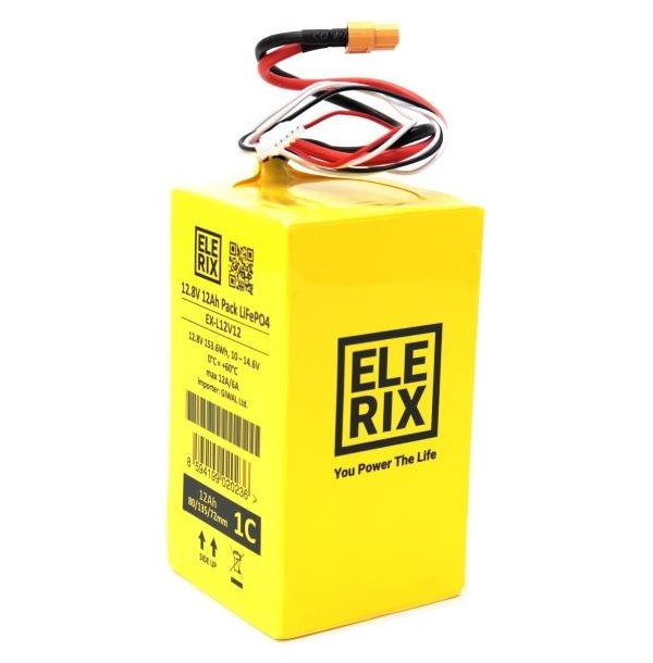 GWL akumulátor ELERIX 12V/12Ah LiFePO4 EX-L12V12