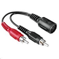 Hama audio redukcia 2 cinch vidlice - 5pól. DIN zásuvka 122378