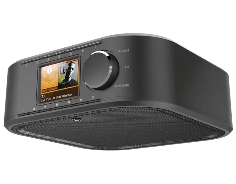 HAMA digitální a internetové rádio DIR355BT, DAB+/Bluetooth/App, černé 54236