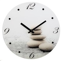 Hama nástenné hodiny Stones, tichý chod, sklenené 136215