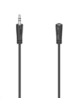 Hama predlžovací audio kábel jack 3,5 mm stereo, 3 m, pozlátený, 3* 205120