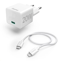 Hama set: rychlá USB nabíječka USB-C PD 20 W + kabel USB-C Lightning 1 m 201620