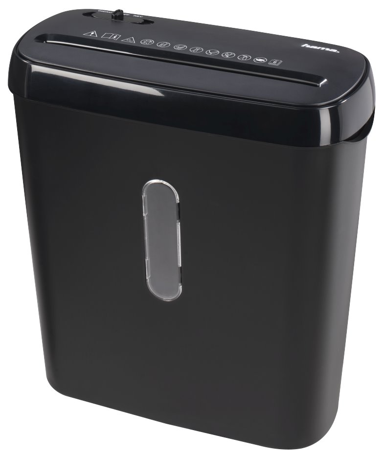 HAMA skartovačka Basic S6/ formát A4/ podelný řez/ skartuje až 6 listů/ stupeň utajení P-2/ černá 50541