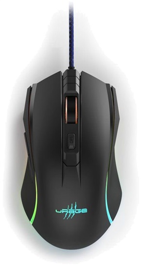HAMA uRage gamingová myš Reaper 210/ drátová/ optická/ podsvícená/ 4800 dpi/ 6 tlačítek/ USB/ černá 186050